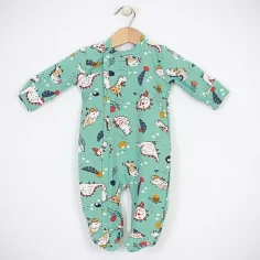 Baby-Schlafoverall Dino - Grün