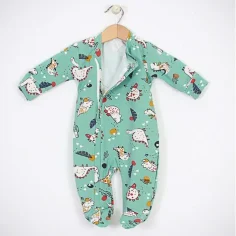Baby-Schlafoverall Dino - Grün 2
