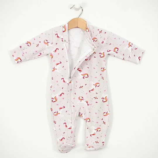 Baby-Schlafoverall "Einhörner" 2