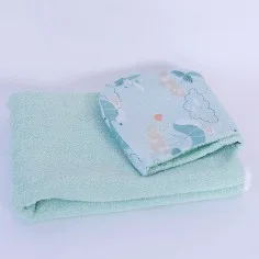 Babybadetuch mit Kapuze "Wal"