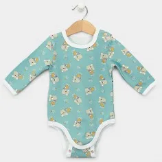 Langarmbody "Koala - blau" 2