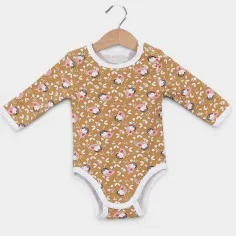Langarmbody "Rosa Eulen" 2