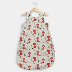 Winterschlafsack Füchse - grau