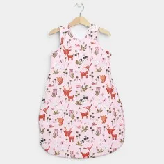 Winterschlafsack Rehe rosa