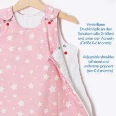 Winterschlafsack Rosa Sterne 2
