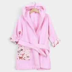 Bademantel "Rehe rosa"